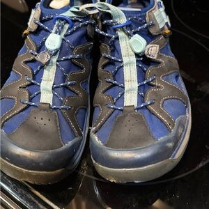 Teva Blue and Black Shoes